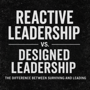 Reactive Leadership vs. Designed Leadership: The Difference Between Surviving and Leading