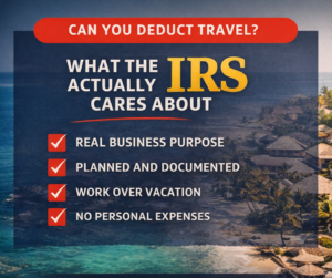 Can Content Creators Deduct Travel? What the IRS Actually Cares About
